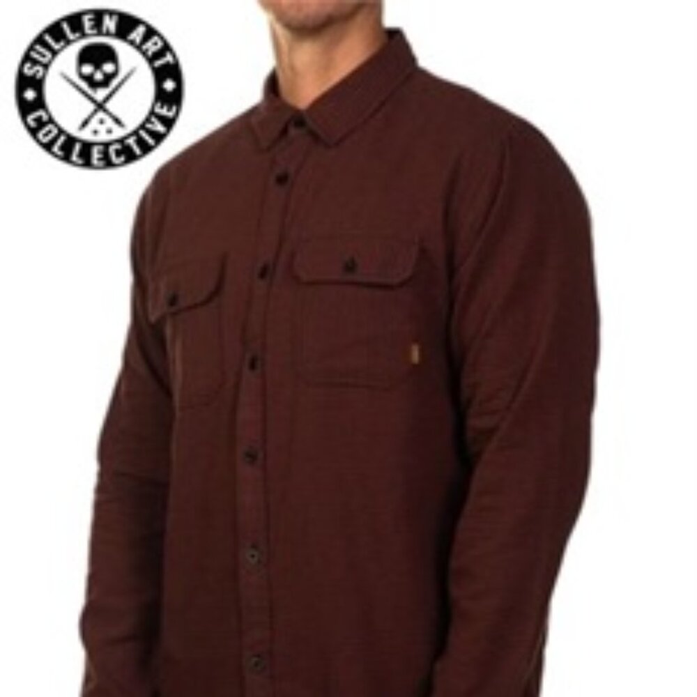 SULLEN STRIPER FLANNEL SHIRT (XL) NEW
